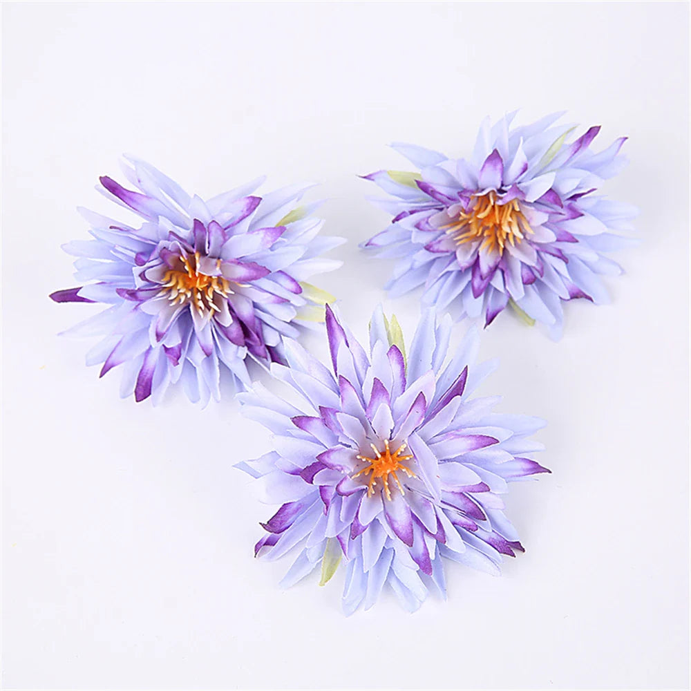 Frendorf | 10 Stück Künstliche Chrysantheme Blumen Köpfe – Seidenfake Blumen für Hochzeiten, Partys, Dekorationen, Sträuße und Girlanden Zubehör