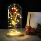Frendorf | Ewige Rose in Glasdome | Handverlesen, LED-beleuchtet & Ideal für romantische Geschenke und Wohnkultur