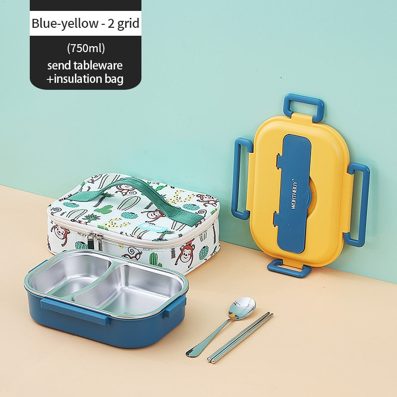 Edelstahl Mehrfachfach Kinder Lunchbox