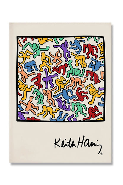 Keith Haring Inspiriertes Leinwandkunst