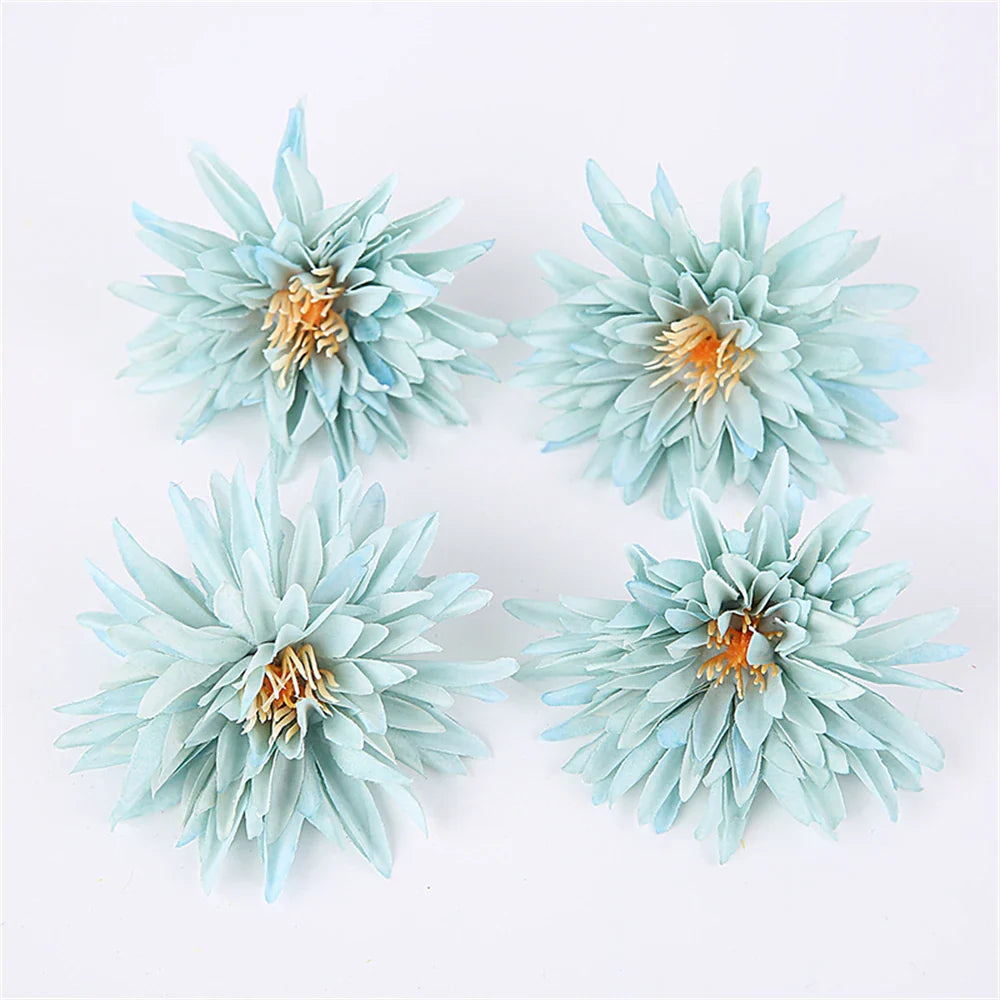 Frendorf | 10 Stück Künstliche Chrysantheme Blumen Köpfe – Seidenfake Blumen für Hochzeiten, Partys, Dekorationen, Sträuße und Girlanden Zubehör