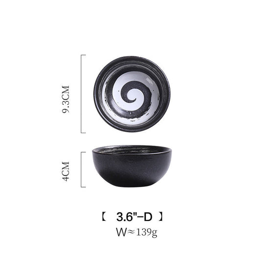 Frendorf | 3,6 Zoll schwarze Vortex Japan-Schüssel