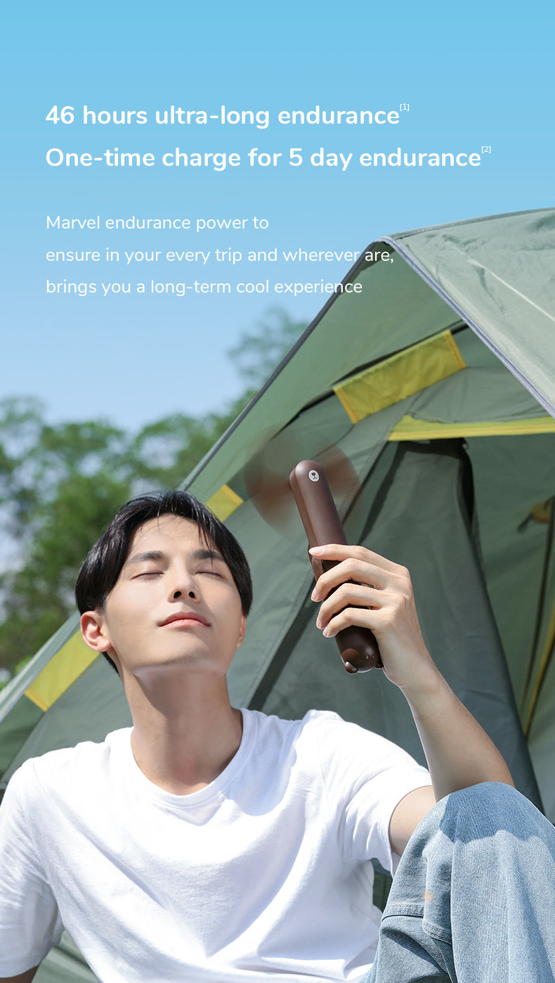 Frendorf | Tragbarer Mini-Ventilator + Powerbank + Taschenlampe + USB in 1 GADGET