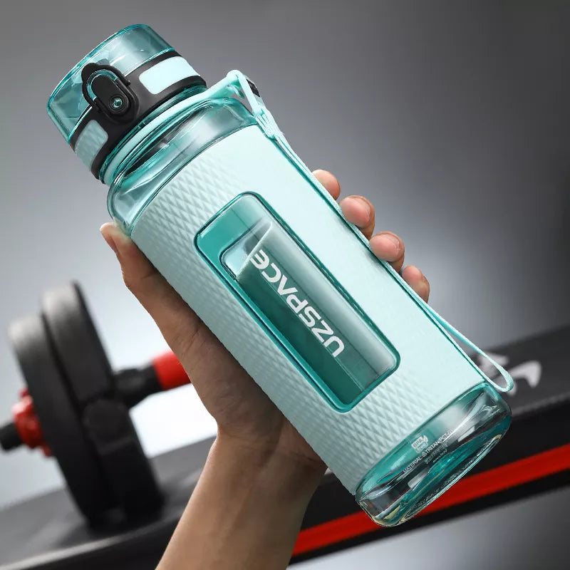 UZSPACE Sport-Wasserflaschen, BPA-frei, tragbar, sturzsicher, auslaufsicher, großes Fassungsvermögen, Fitness-Wasserkocher, Tritan-Kunststoff-Trinkflasche