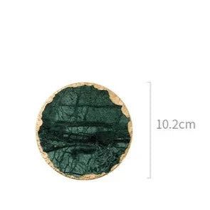 Grüne Marmorplatten