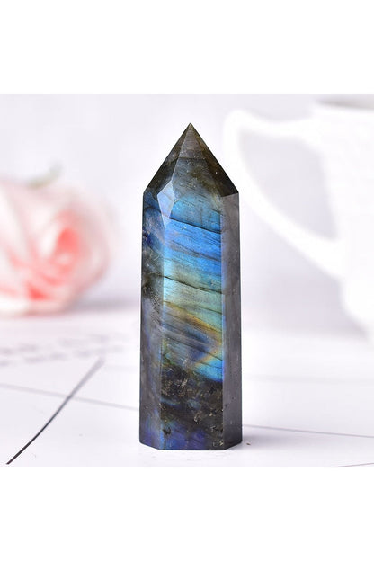 Kristall Miniatur Obelisk Dekor