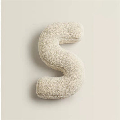 Alphabet Letter Fleece Kissen