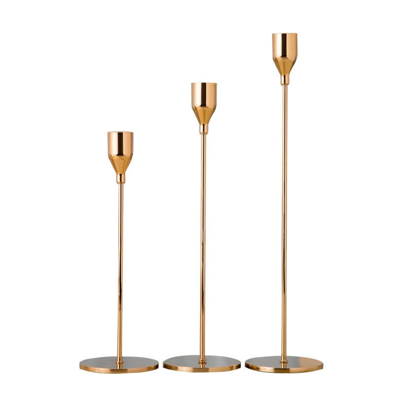 3er Set Metall Kerzenständer