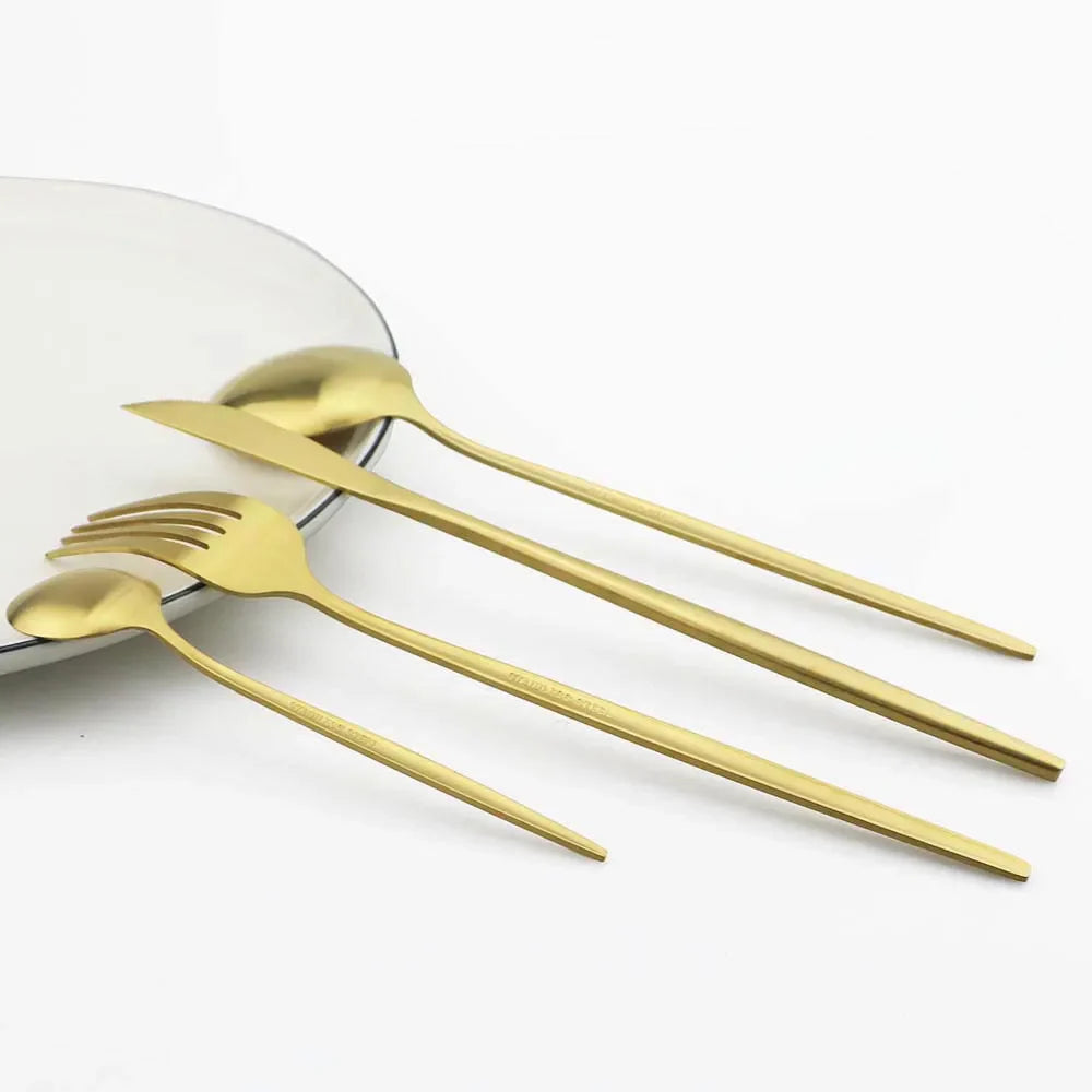 Hochwertiges Edelstahl-Besteckset für 6 Personen - Elegante Essbesteckkollektion