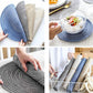 Runde gewebte Platzsets Set