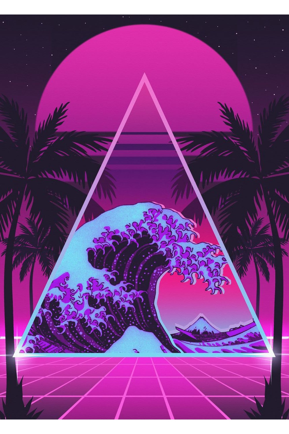 Nacht Stadtansicht Poster