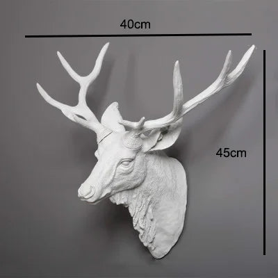 Faux Rehkörper, Faux Taxidermie Tierkopf Wanddekoration Handgemachte Bauernhausdekoration Harz Wohnaccessoires Modern für die Wand