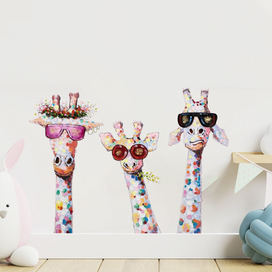 Frendorf | Coole Giraffenfamilie Wandaufkleber