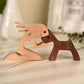 Dänische Holztiere Ornamente