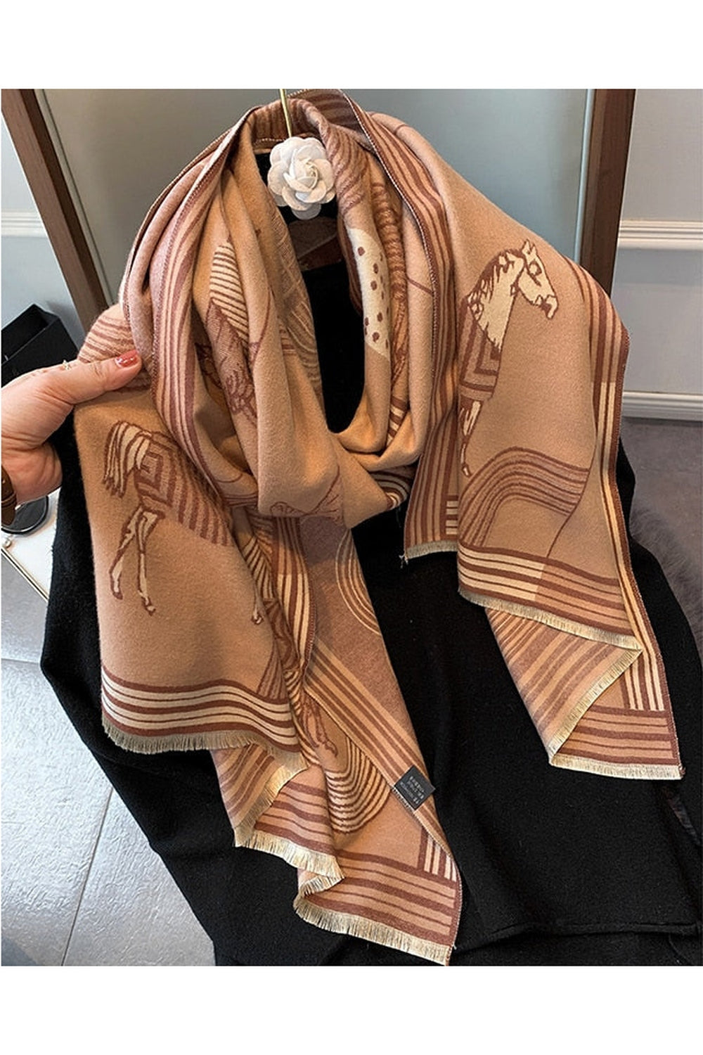 Herbstdekoration Cashmere Luxus Schals