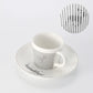Kreative dynamische Spiegelreflexbecher Leopard anamorpher Zebra-Becher Luycho Kaffee Tee Becher Set mit Untersetzer 90ml-225ml