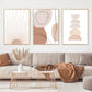 Abstrakte Beige Wandkunst Leinwanddrucke