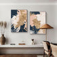 HD Nordic Abstract Wandkunst Handgemalte Ölgemälde in Blau Rosa Gold auf Leinwand