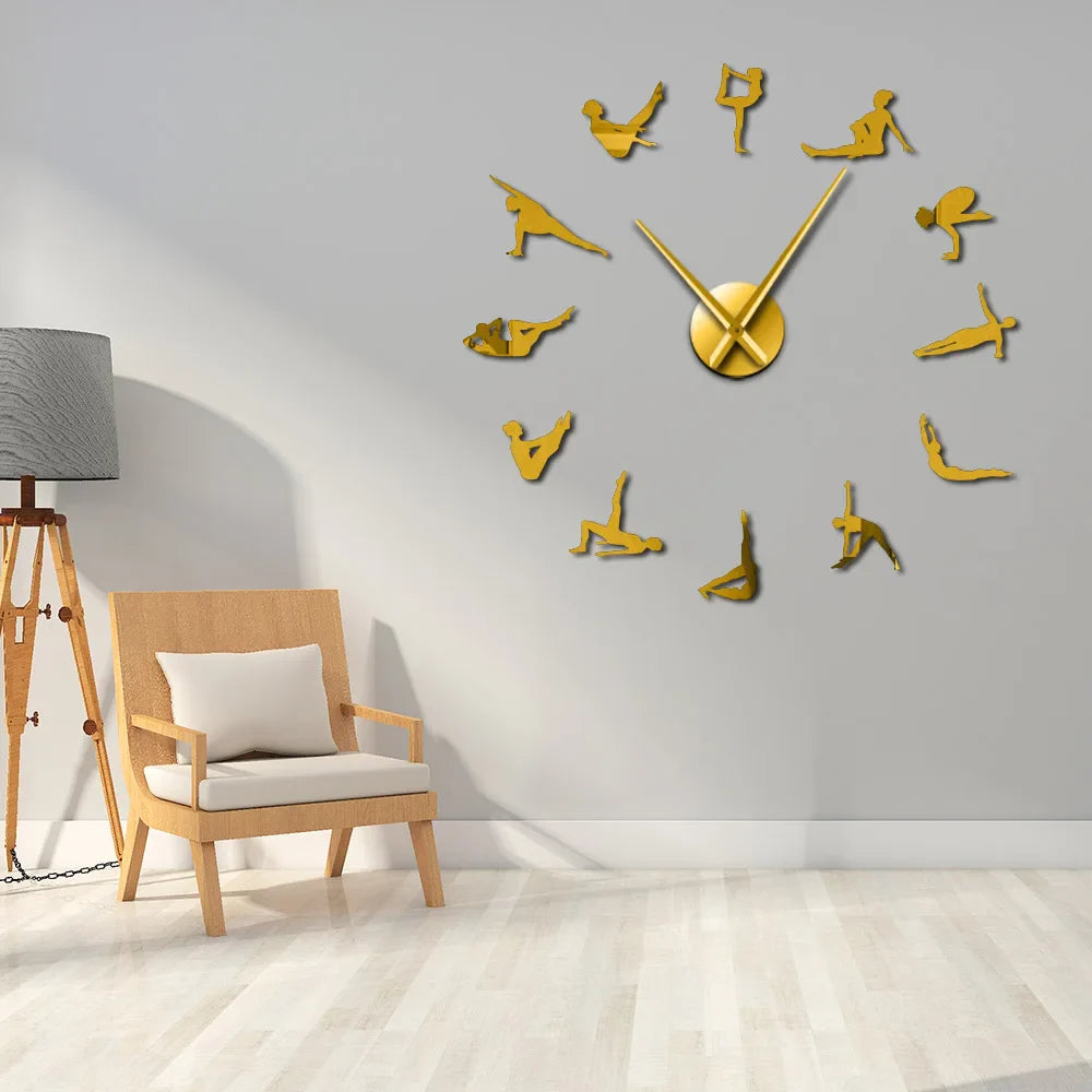 Pilates Posen DIY Wanduhr