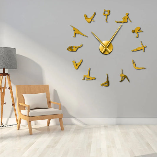 Pilates Posen DIY Wanduhr