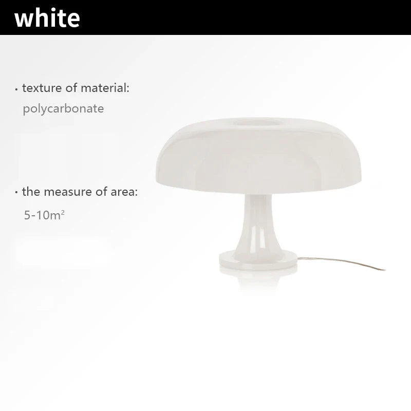 Italienischer Designer LED-Pilz Tischlampe für Hotelzimmer, Wohnzimmer und Nachttischdekoration