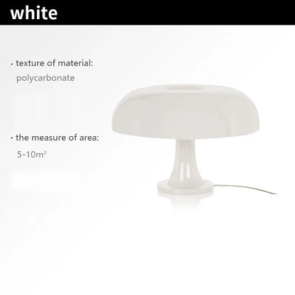 Italienischer Designer LED-Pilz Tischlampe für Hotelzimmer, Wohnzimmer und Nachttischdekoration