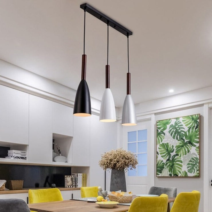 Frendorf | AuroraTrio Design-Hängelampen | Dreier-Set Pendelleuchten | Stilvolle Beleuchtung für Zuhause