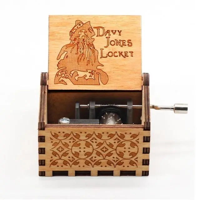 Neueste Design Anime Howl's Moving Castle Musikthema Antik geschnitzte Holz Handkurbel Musikbox Kinderspielzeug Weihnachtsgeschenk