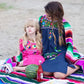 Boho Vibrant Mexikanische Serape Decke