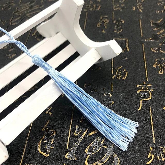 35 Stück Farbgemisch Lesezeichen Quasten - 13 cm Mini Quasten mit Schlaufen für DIY Bastel- und Schmuckherstellungszubehör