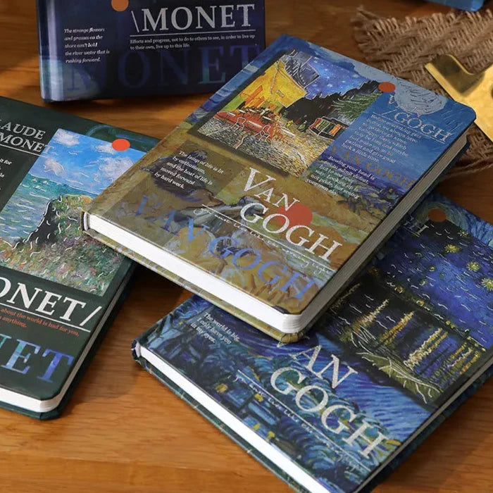 Frendorf | Van Gogh Monet Fancy Berühmte Malerei Hardcover Journal Notizbuch 98 Blätter