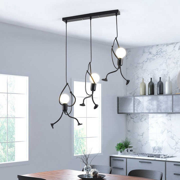 Frendorf | RetroBeam Iron Design Deckenleuchte | Vintage Retro LED Lampe | Industrial Look für Zuhause