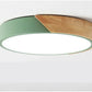 Frendorf | Design Zirkular LED Deckenleuchte aus Holz und Eisen für elegante Beleuchtung