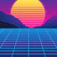 Nacht Stadtansicht Poster