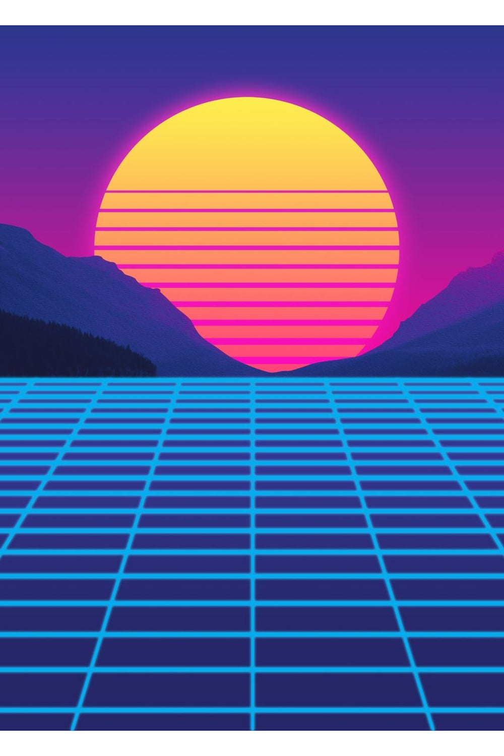 Nacht Stadtansicht Poster