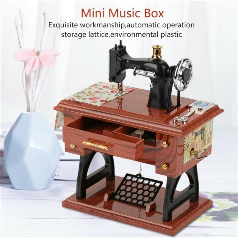 Mini Craft Retro Nähmaschine Dekor