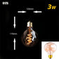 Dimmable Vintage LED-Birne (3W, E27-Basis) - Goldspiral-Glühfaden für Kronleuchter & dekorative Beleuchtung