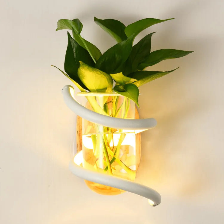 Frendorf | Nordic Unique Holz Outdoor Wandvase Lampe