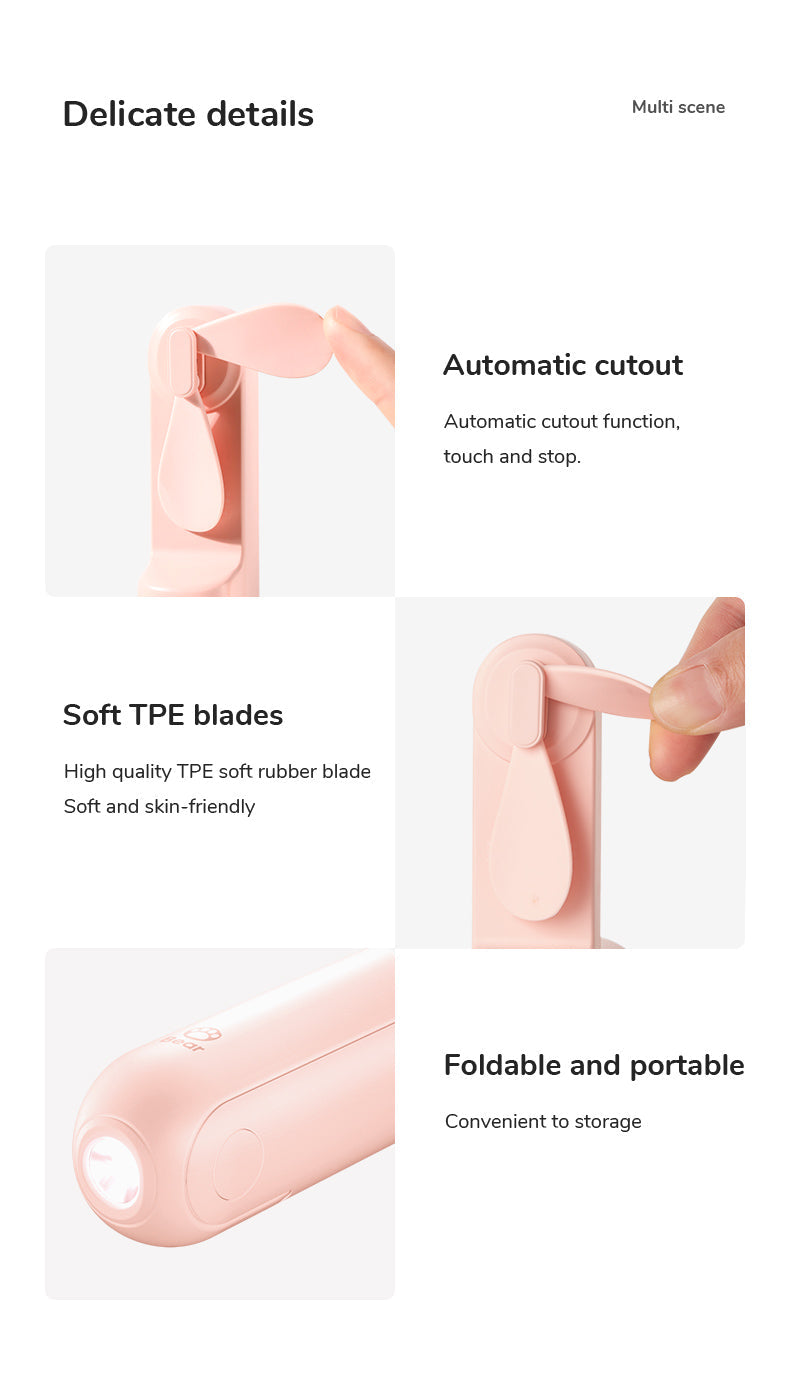 Frendorf | Tragbarer Mini-Ventilator + Powerbank + Taschenlampe + USB in 1 GADGET