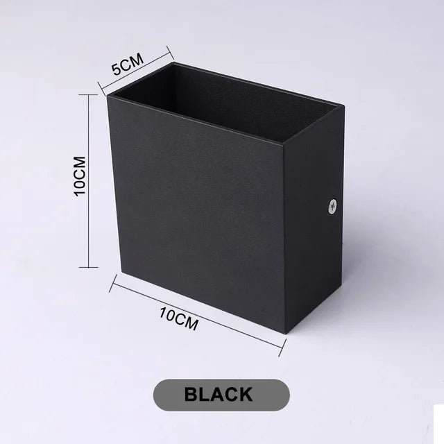 Dimmbar 6W Cube COB LED Innen Wandlampe in Weiß/Schwarz - Moderne Wohnraumbeleuchtung Dekoration