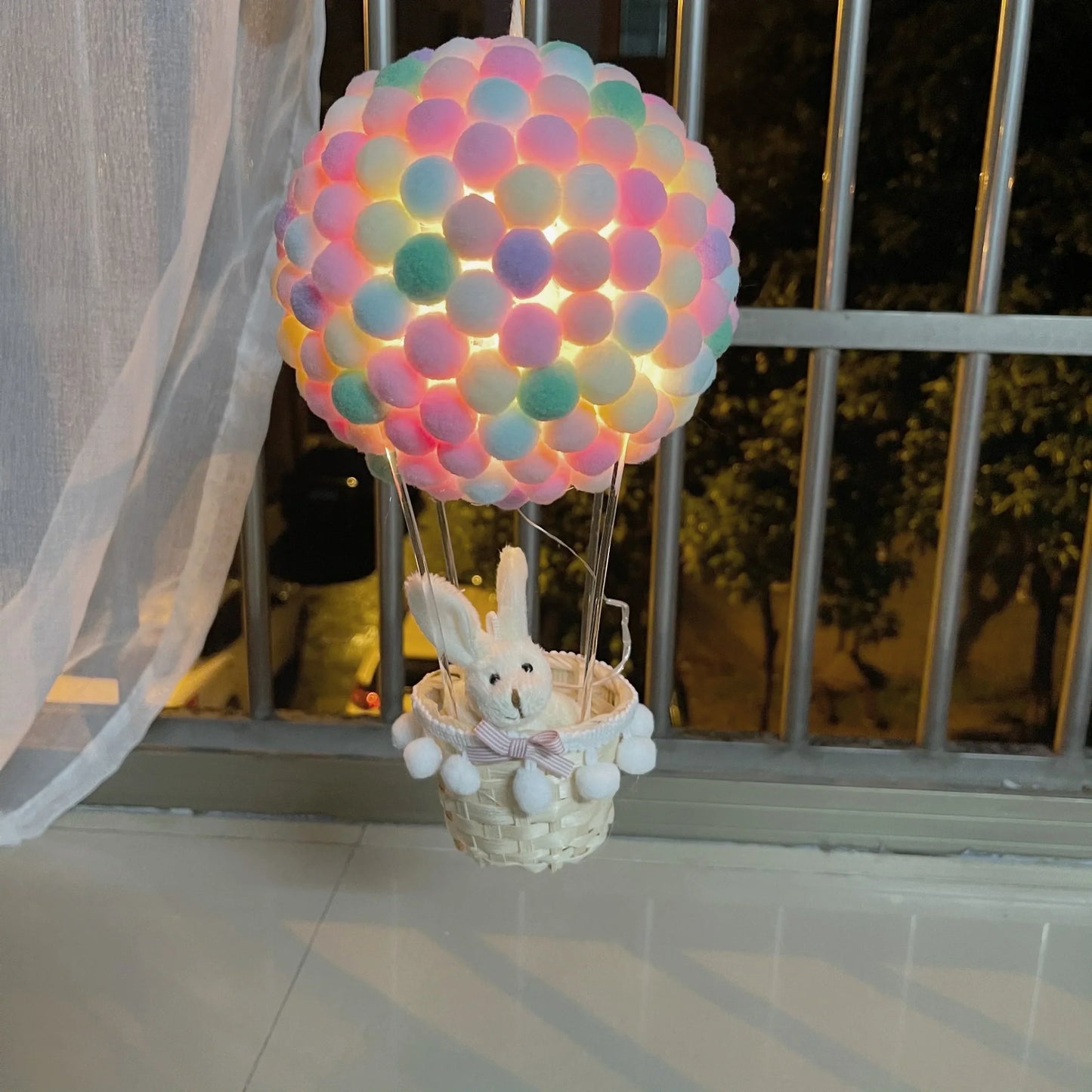 DIY Heißluftballon-förmige fliegende Tiere Nachtlampe