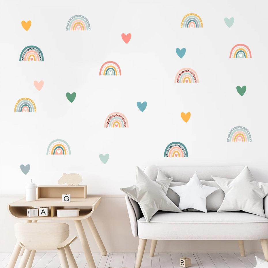 Frendorf | Cartoon Wandtattoos Regenbogenmuster