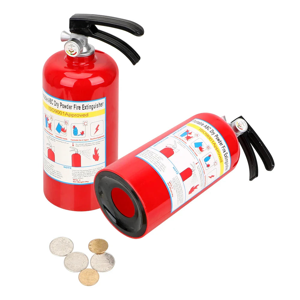 Feuerlöscher Geldboxen Geburtstagsgeschenk für Kinder Kreative Münz-Sparschweine Kunststoff Geldsparbox