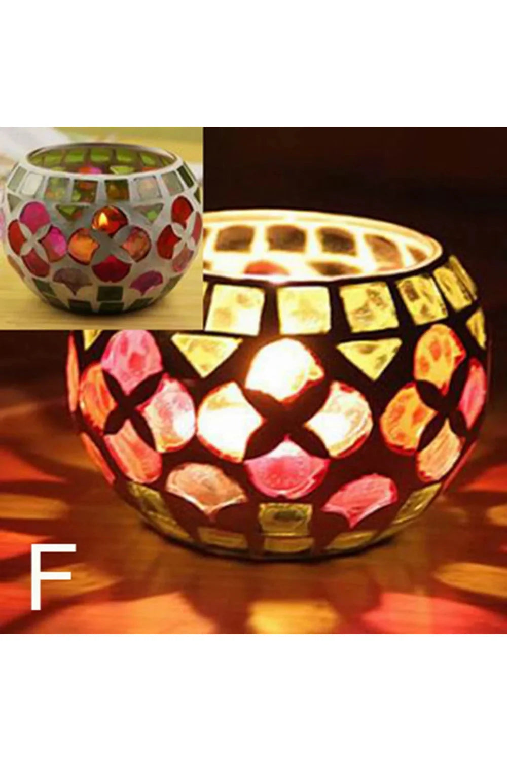 Marokkanischer Mosaik-Kerzenhalter