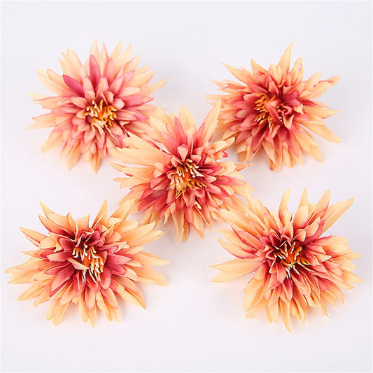 Frendorf | 10 Stück Künstliche Chrysantheme Blumen Köpfe – Seidenfake Blumen für Hochzeiten, Partys, Dekorationen, Sträuße und Girlanden Zubehör