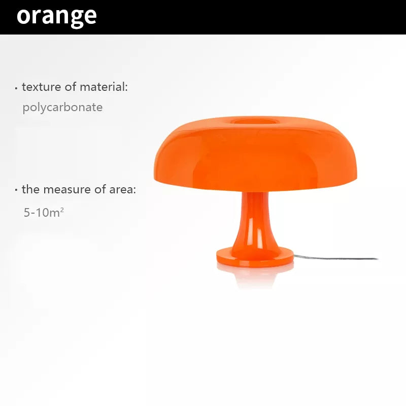 Italienischer Designer LED-Pilz Tischlampe für Hotelzimmer, Wohnzimmer und Nachttischdekoration