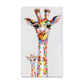 Wandkunst-Leinwanddruck, farbiges Tierbild, Giraffengemälde, Familie für Wohnzimmer, Heimdekoration, ohne Rahmen
