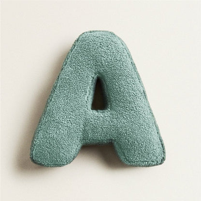 PlushLetter Kissen - Weiches Buchstaben-Kissen für Schlafzimmer und Kinderzimmer