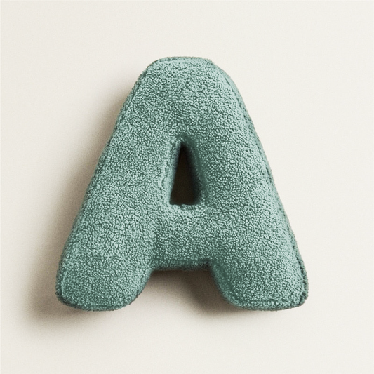 Alphabet Letter Fleece Kissen