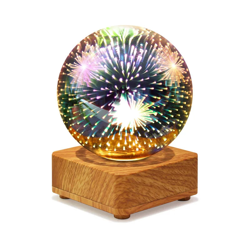 Night Light Starry Sky Star Heart Colorful Atmosphere Multiple USB Table Desk Lamp Ball Home Bedroom Decoration Christmas Gift